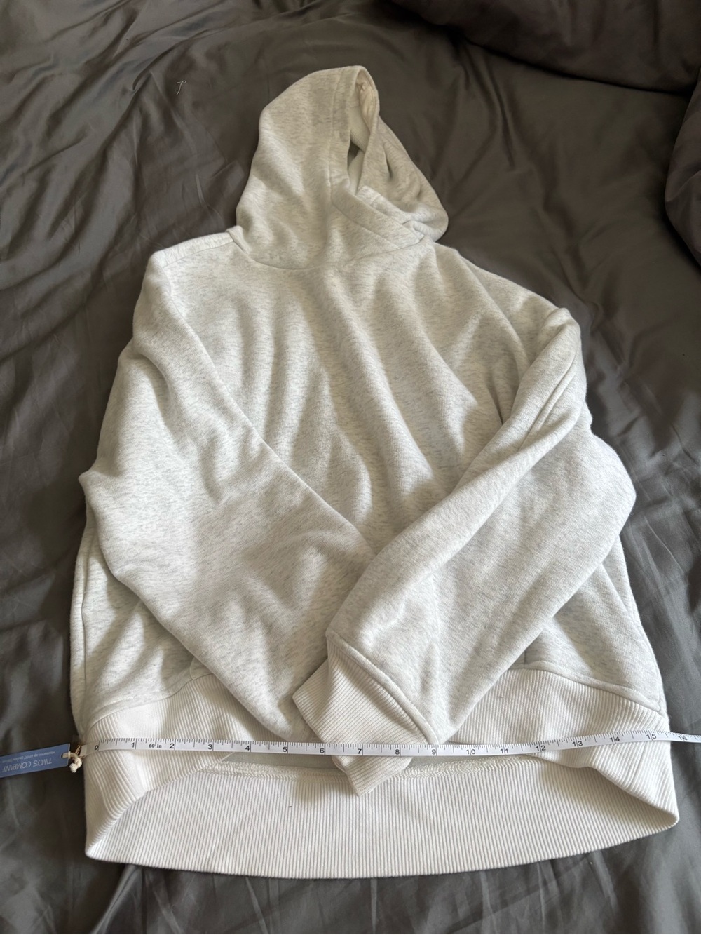 Athleta Grey White Hoodie Girls